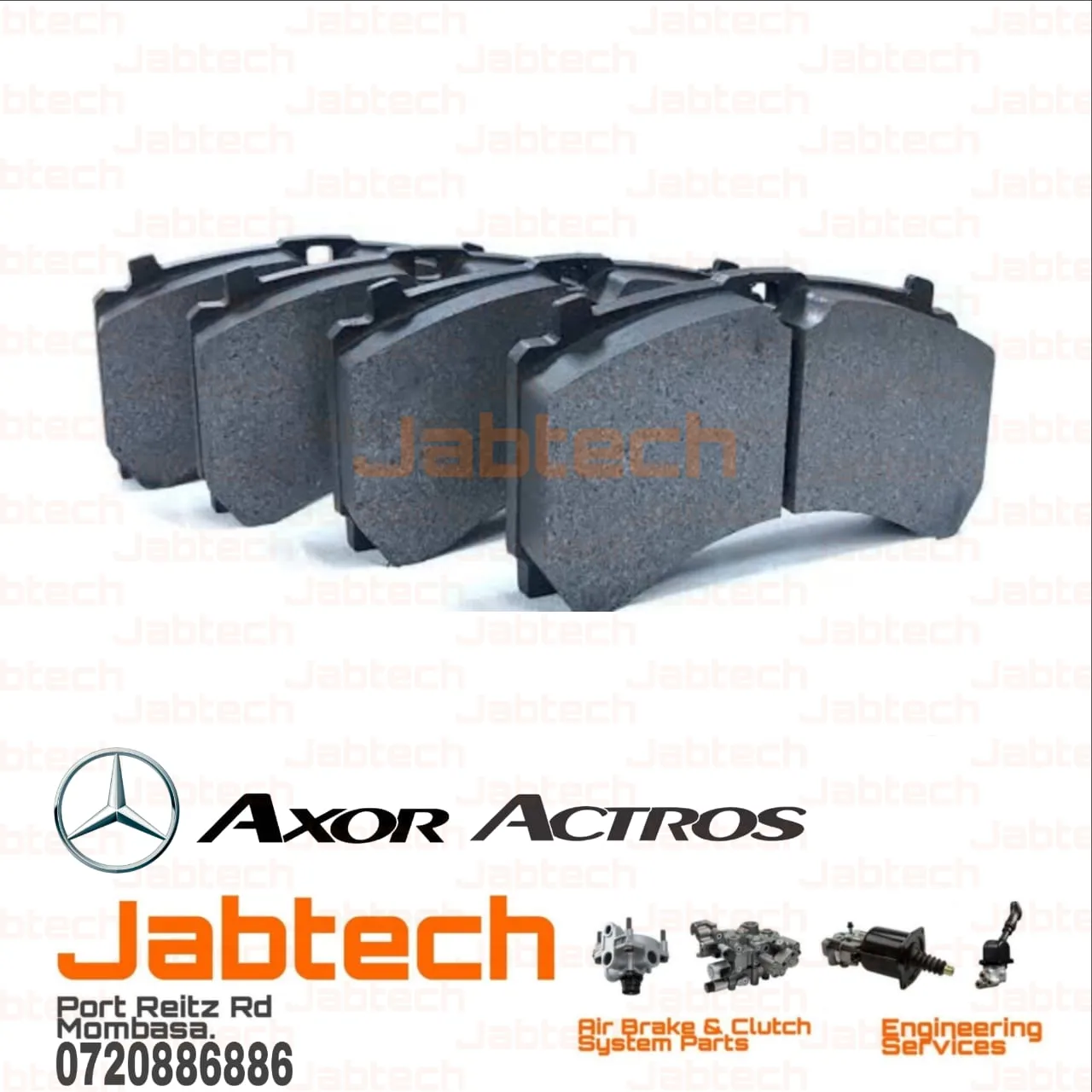Brake Pads Rear Axor Actros MP3 MP4